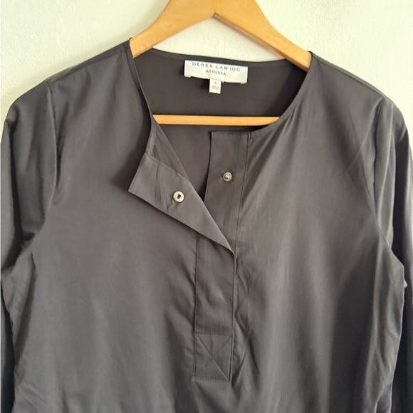 Derek Lam IOC X Athleta Womens S Black Long Sleeves Cinched Waist Blouse Top - Picture 3 of 7